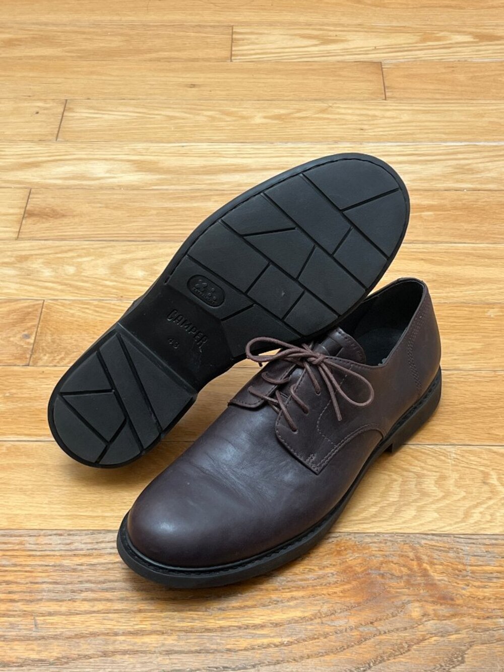 Camper Neuman Deep Brown Leather Shoes EU43